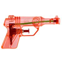 Waterpistool/waterpistolen rood 13 cm -