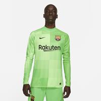 Nike FC Barcelona 2021/22 Stadium Goalkeeper Voetbalshirt met lange mouwen voor heren - Groen