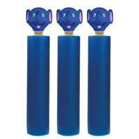 3x Donkerblauw olifanten waterpistool/waterpistolen van foam 26,5 cm met bereik van 6 meter -