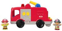 Fisher-Price Fisher Price bouwset brandweerwagen Little People rood 3 delig