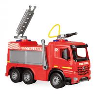Lena brandweerwagen Giga Trucks junior 66 cm rood/zilver