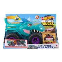Mattel Hot Wheels Monster Trucks autofressender Mega-Wrex, inkl. 1 Spielzeugauto