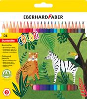 Eberhard Faber kleurpotloden zeshoekig junior 17,5 cm 24 stuks