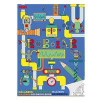 Haza Original Kleurboek Robot Papier Blauw