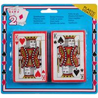 Set Van 2x Poker/kaartspel Geplastificeerd - Kaartspellen - Speelkaarten - Pesten/pokeren - Engelstalige Speelkaarten