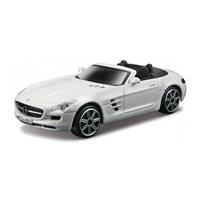 Modelauto Mercedes-benz Sls Amg Wit 11 X 4 X 3 Cm - Schaal 1:43 - Speelgoedauto - Miniatuurauto