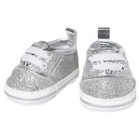 Heless Poppensneakers Glitter Zilver, 30-34 cm