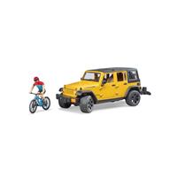 Bruder Jeep Wrangler Rubicon Unlimited Met Mountainbiker (02543)