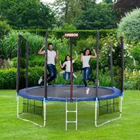 Arebos - Sprungmatte ø 350 cm für Trampoline mit ø 396 cm 165 mm Federn 84 Ösen