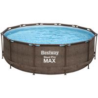 Bestway Frame Swimming Pool Set 'Steel Pro Max' Ø 366 x 100 cm inkl. Kartuschenfilteranlage