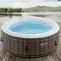 AREBOS In-Outdoor Whirlpool Spa Pool Wellness Heizung Massage Aufblasbar Rund - 