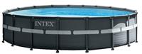 Intex Frame Swimming Pool Set Ultra Rondo XTR anthrazit Ø 549 x 132 cm Inkl. Sandfilteranlage