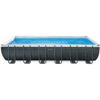 Intex Frame Swimming Pool Set 'Ultra Quadra XTR' anthrazit 732 x 366 x 132 cm Inkl. Sandfilteranlage und Salzwassersystem