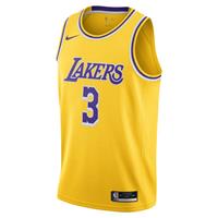 Nike Performance NBA Los Angeles Lakers Anthony Davies Icon Edition Trikot Herren, gelb / lila, XL (52/54 EU)