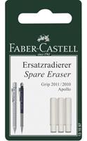 fabercastell 5 x Faber Castell Ersatzradierer Blisterkarte Grip 2011 VE=3 Stück