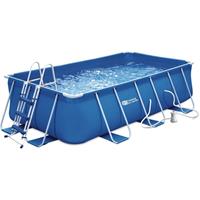 HABITAT ET JARDIN Rechteckiger Swimmingpool mit Metallrahmen - LUDO 2 - 4 x 2 x 1.22 m - Kartuschenfiltration