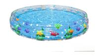 BESTWAY Planschbecken Meerestiefe Pool 480L 183 x 33cm Schwimmbecken Kinderpool