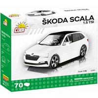 COBI 24583 - Škoda Scala 1.5 TSI, weiß, Maßstab 1:35, 70 Bauteile, Bausatz