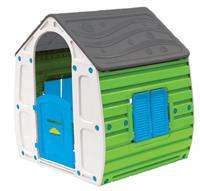 Paradiso Toys speelhuis zomer 102 x 90 cm groen/grijs/blauw