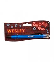 Paper Dreams light up pen Wesley junior donkerblauw