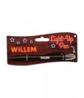 Paper Dreams light up pen Willem junior zwart