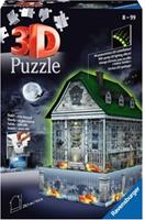 Ravensburger Spieleverlag Ravensburger 3D Puzzle Gruselhaus bei Nacht 11254 - 216 Teile - für Halloween Fans ab 8 Jahren