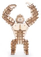 Kikkerland 3D puzzel Gorilla 15 x 10 x 5 cm hout naturel