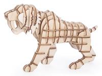 Kikkerland 3D puzzel Tiger 9 x 14 x 5,5 cm hout naturel
