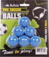 Buffalo - Pro Tischfußball Bälle Set/6Stk blau - Blauw