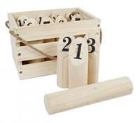 Gametime getallenwerpspel junior hout naturel 14 delig