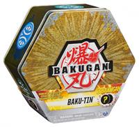 Bakugan Baku-Tin, Metall-Aufbewahrungsbox mit 2 Überraschungs-Bällen, unterschiedliche Varianten