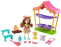Mattel - Enchantimals Savannen-Pyjamaparty Spielset mit Griselda Giraffe Puppe