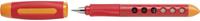 Faber Castell vulpen Scribolino A links 13 cm RVS rood