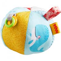 habermaaßgmbh Habermaaß Gmbh - HABA Babyball Meereswelt, Spielball, Spielzeug Ball, ab 6 Monaten, ABS-Kunststoff, Polyester, 14 cm, 306077
