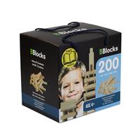 Bblocks Bouwplankjes in Doos Blank 200 stuks