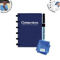 Correctbook A6 Original: uitwisbaar / herbruikbaar notitieboek, gelijnd, Midnight Blue (marineblauw)
