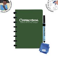 Correctbook A5 Original: uitwisbaar / herbruikbaar notitieboek, blanco, Forest Green (bosgroen)