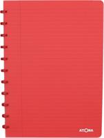 Atoma schrift Trendy ft A4, gelijnd, transparant rood