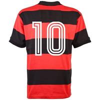 Sportus.nl Flamengo Retro Voetbalshirt 1970's + Nummer 10 (Zico)