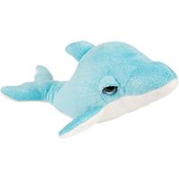 Nature Plush Planet Pluche knuffel dieren dolfijn blauw/wit 29 cm -