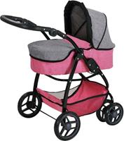 Knorrtoys Puppenwagen »Coco - jeans grey«, 2-in-1