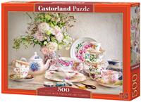 castorland Still Life with Porcelain and Flowers - Puzzle - 500 Teile