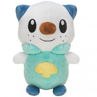Pokémon knuffel Oshawott junior 20 cm pluche groen/wit
