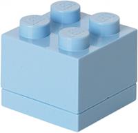 LEGO mini opbergsteen 4 noppen 4,6 x 4,3 cm PP lichtblauw