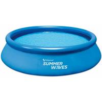 SUMMER WAVES aufblasbarer Quick Pool Swimmingpool Aufstellpool blau Ø366x76 cm - 