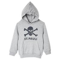 ST.PAULI St. Pauli kinder hoodie doodshoofd grijs