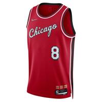 Nike Chicago Bulls City Edition Swingman  NBA-jersey met Dri-FIT - Rood