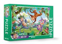 Rebo Productions legpuzzel Jungle junior 48 stukjes