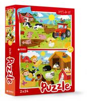 Rebo Productions legpuzzel Boerderijdieren junior 24/24 stukjes