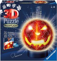 Ravensburger Puzzleball »Nachtlicht Kürbiskopf«, 72 Puzzleteile, mit Leuchtmodul inkl. LEDs, Made in Europe, FSC - schützt Wald - weltweit